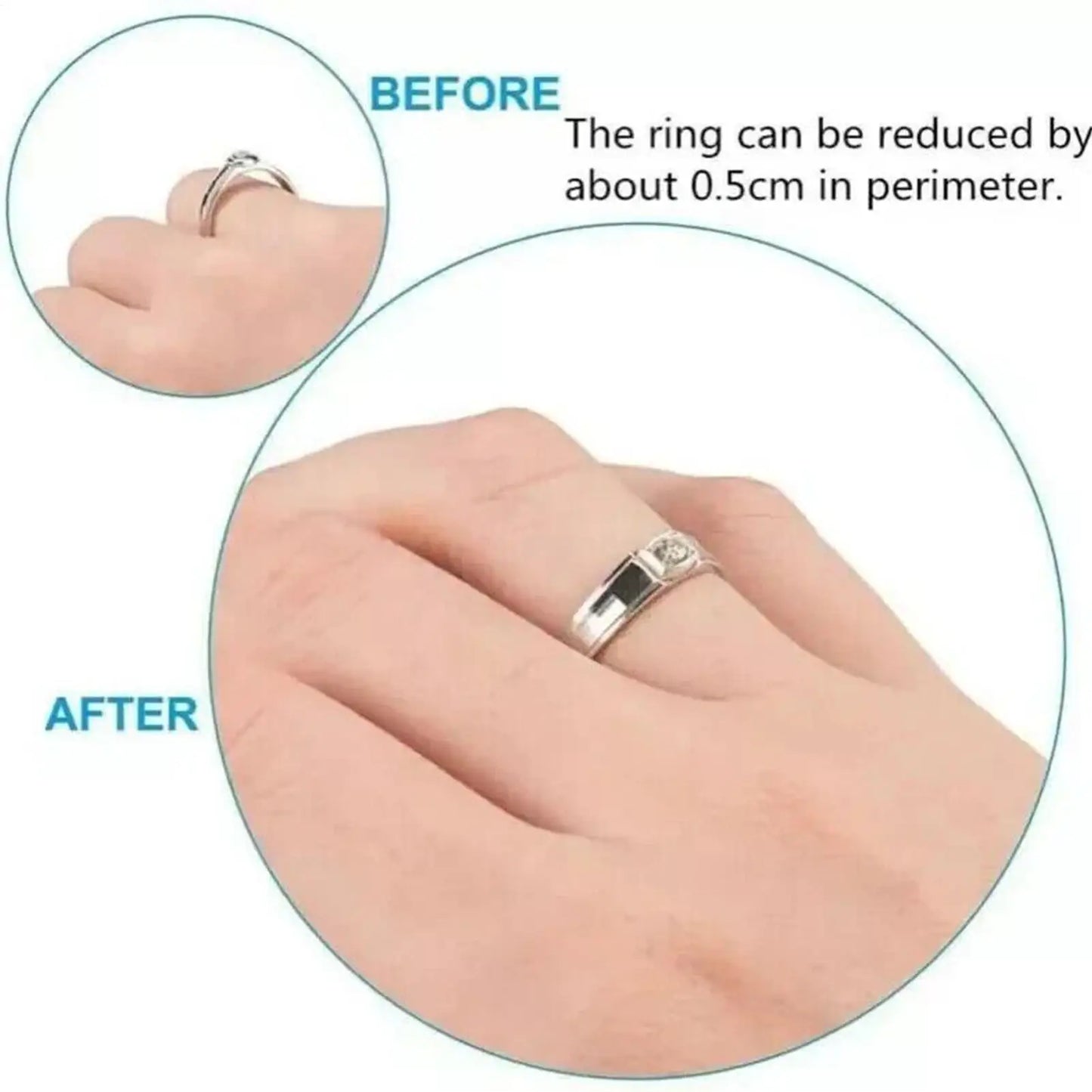 Silicone Ring Size Adjuster Stickers – Invisible Resizer 19pc
