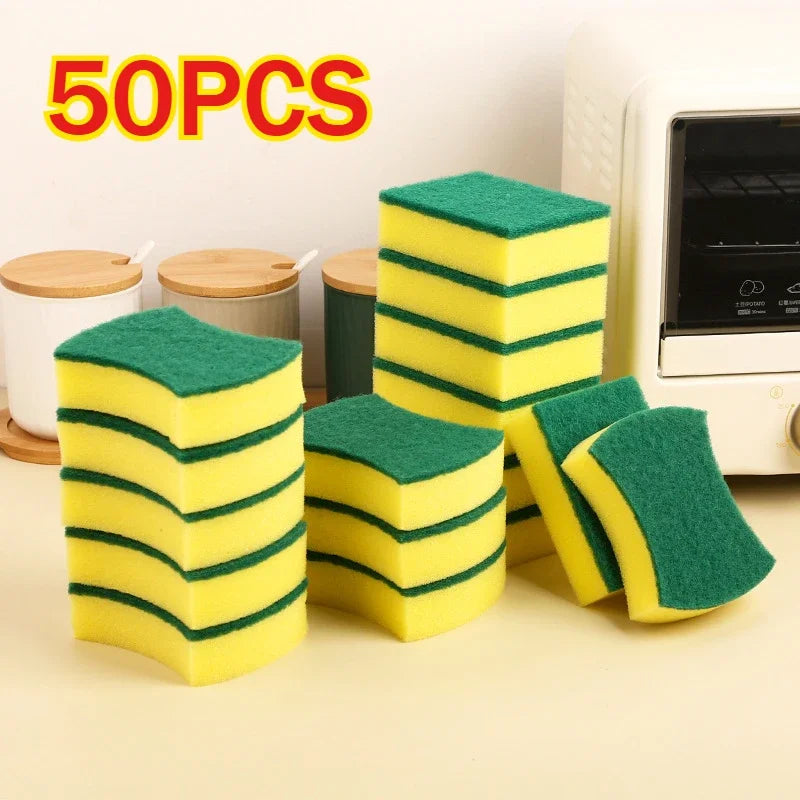 Double-Sided Magic Dish Sponge Scrubber Set | Kitchen Cleaning