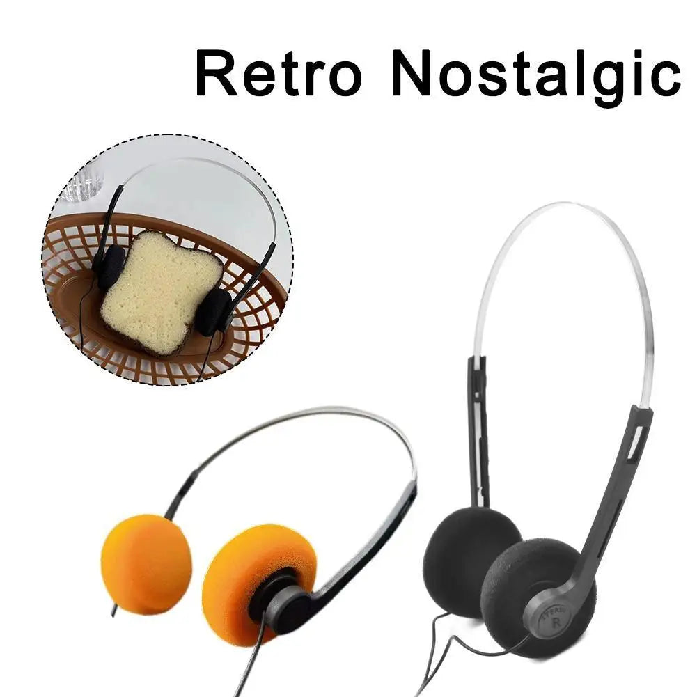 Retro Wired Headphones – 3.5mm Mini Fashion Earphones for Music & Photo Props Peaceful Pleasures Health and Wellness