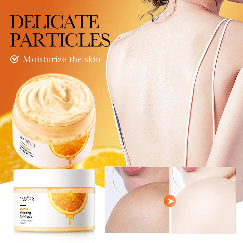 SADOER Vitamin C Body Scrub – Brightening Exfoliating Cream