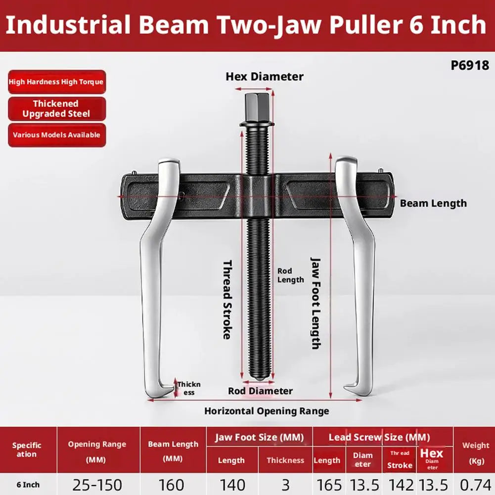 2-Jaw Puller Bearing Removal Tool Puller Roller Extractor Heavy Duty Plug-In Bearing Puller for Auto Disassembly Repair Tool Peaceful Pleasures Health and Wellness 6 inches