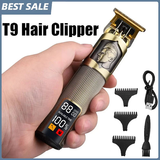 XMSJ T9 USB Rechargeable Men's Hair Clipper & Trimmer Hair Clipper Trimmer Peaceful Pleasures Health and Wellness