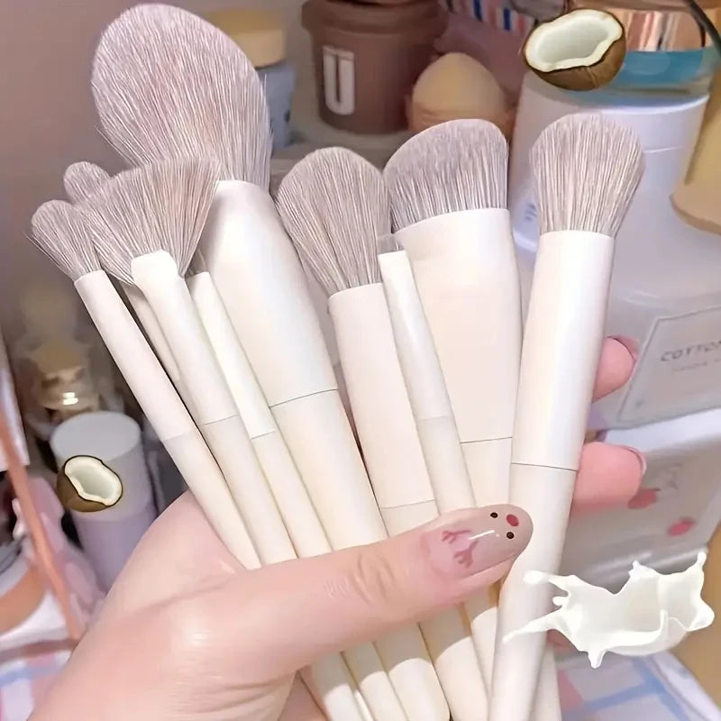 RUNTOIN 14-Pc Professional Soft Makeup Brush Set for Women