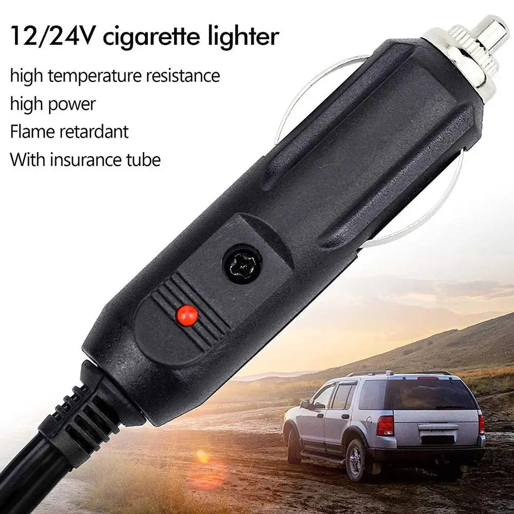 12V/24V Car Cigarette Lighter Plug 20A LED Socket Adapter
