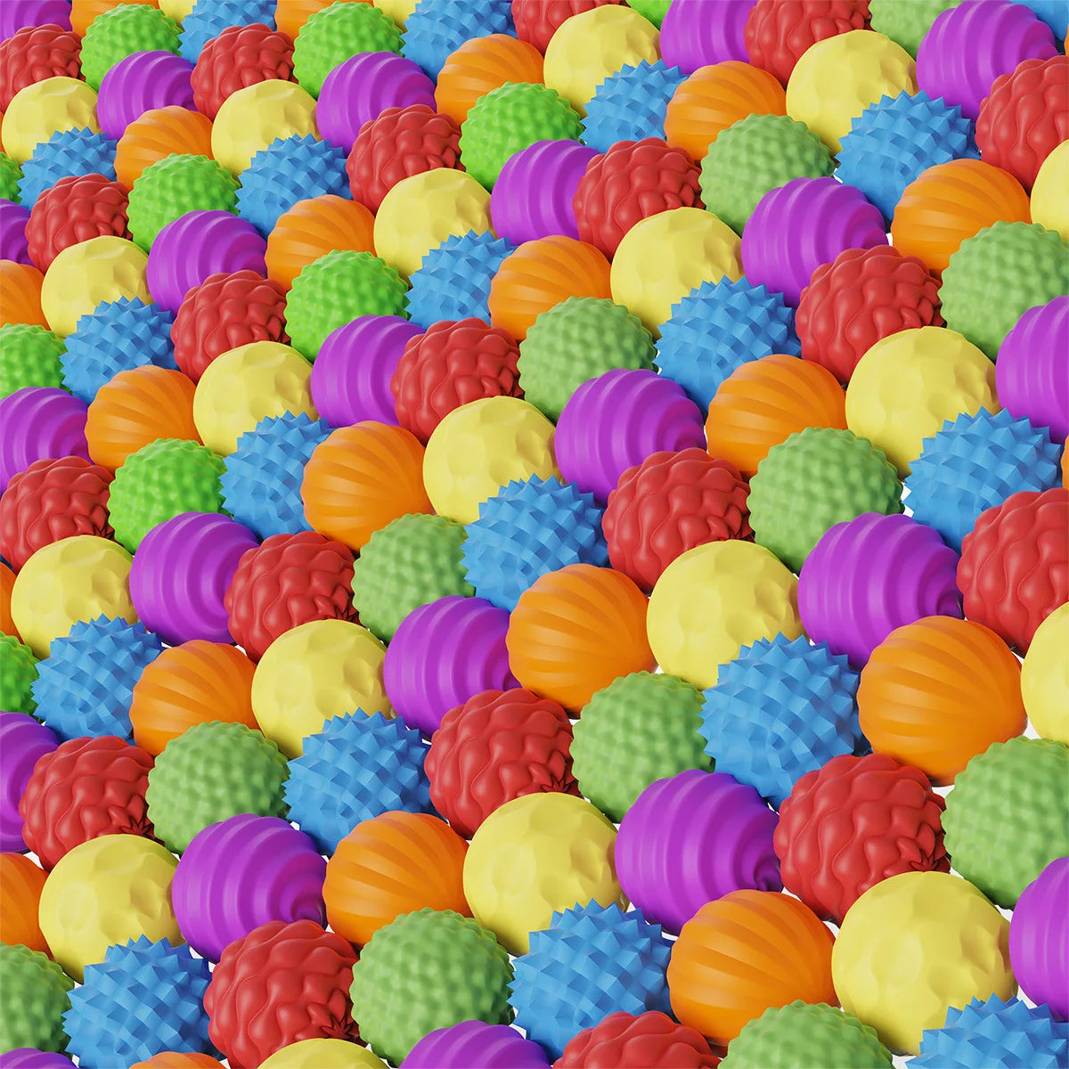 Silicone Magnetic Fidget Balls Set – 6 or 12 Pcs Sensory Toy