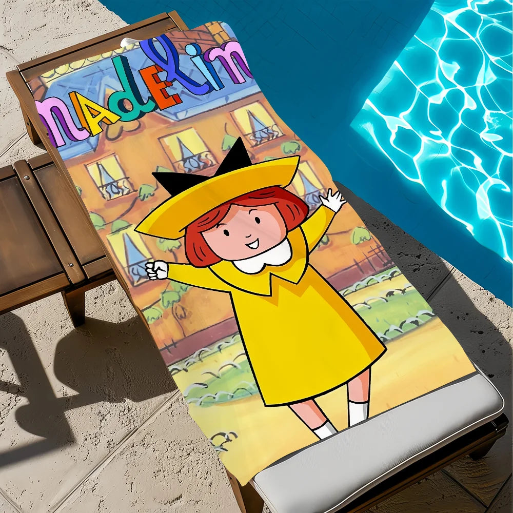 Madeline Cartoon Quick-Dry Beach Towel | Pool, Gym & Travel Quick-Dry Beach Towel Peaceful Pleasures Health and Wellness z3 STJ150x200CM