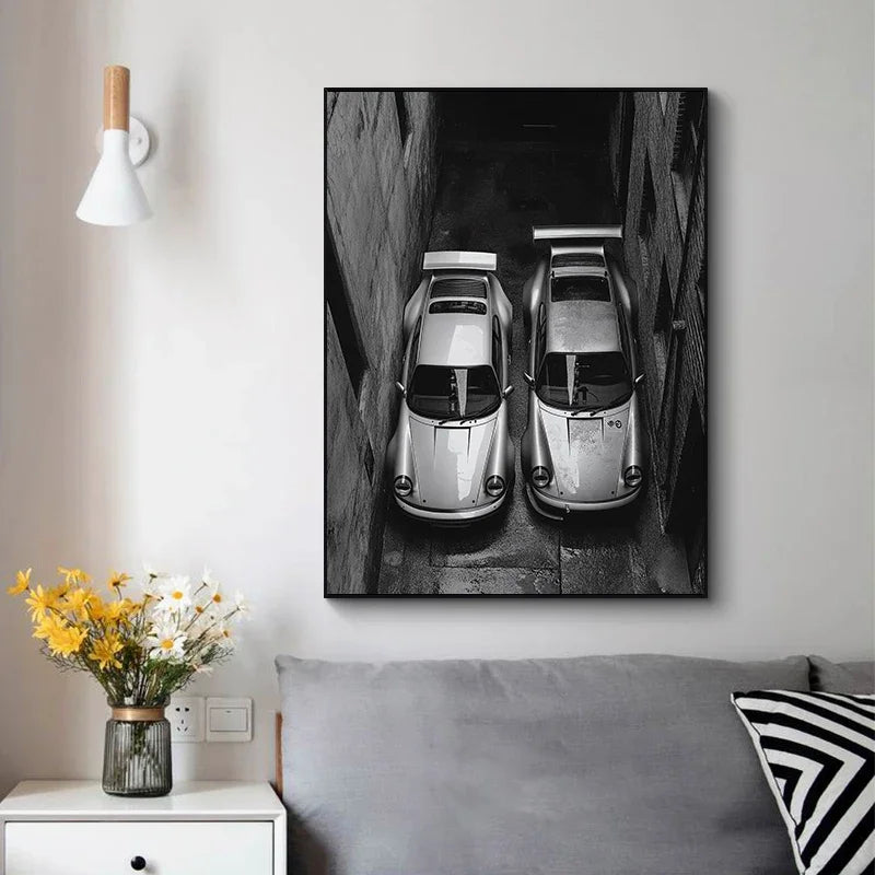 Painting Wall Art Painting Home Living Room Decor Classic 911 Alpine Drive Poster Vintage Alpine Tour Cartoon Print Canvas Peaceful Pleasures Health and Wellness