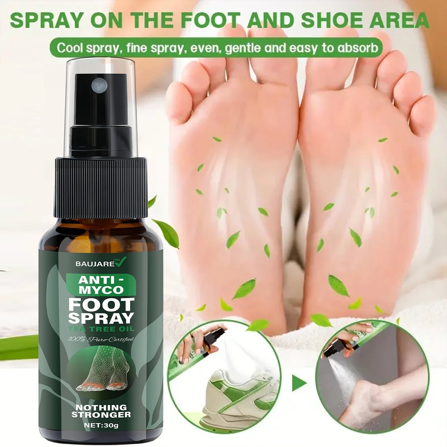 Tea Tree Oil Foot Spray – Moisturizing & Smoothing Skin