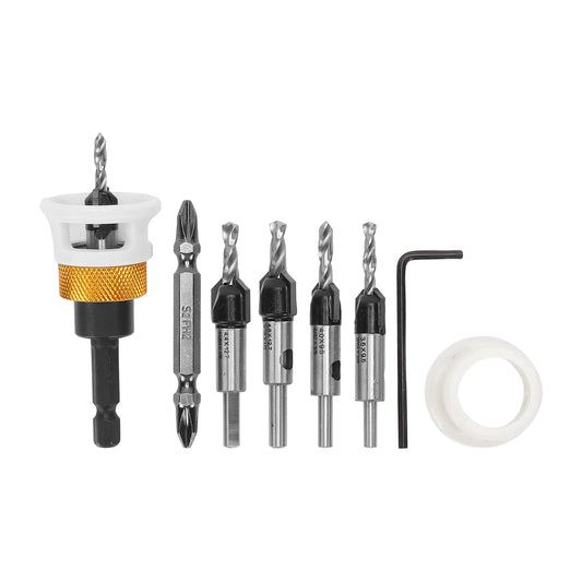 Countersink Drill Bit Depth Stop Hex Shank Adapter Wood Screws Peaceful Pleasures Health and Wellness Default Title