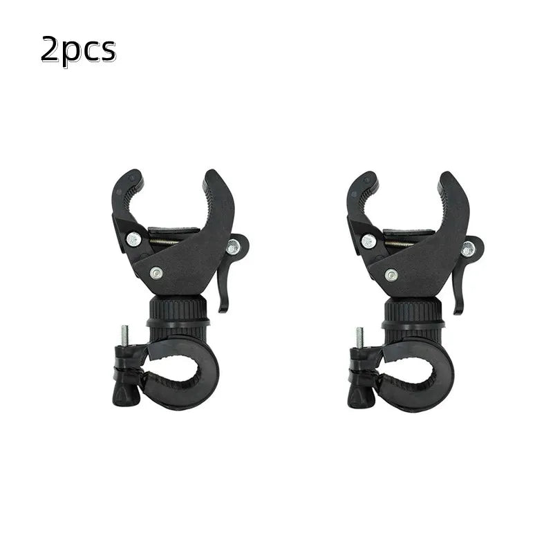 90/360° Rotating Bike Handlebar Flashlight Mount Clamp Holder
