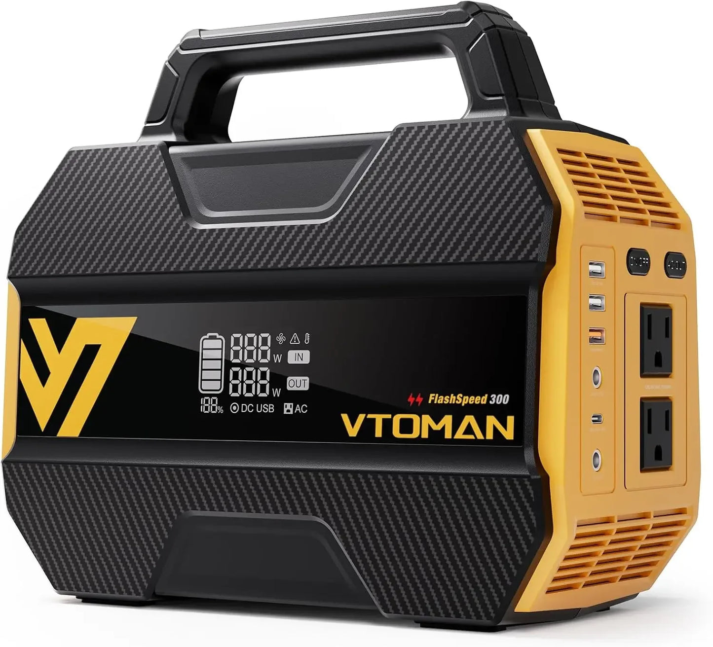 300W Portable Power Station, 230Wh LiFePO4 Battery with 3000 Cycles, Fast Charge for Camping, Home Backup Peaceful Pleasures Health and Wellness United States