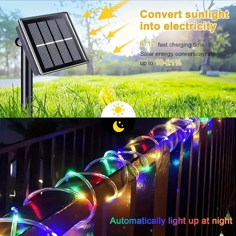 Solar LED Outdoor String Lights | IP65 Waterproof Fairy Garden Lamp