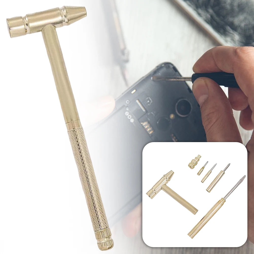 6 In 1 Mini Hammer With Screwdriver Hammer Multifunctional All In 1 Repair Mobile Phone Repair Tool For Electronics DIY Projects Peaceful Pleasures Health and Wellness