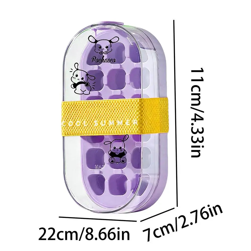 2-In-1 Touch Free Ice Tray Bottle | Portable Ice Maker & Straw Ice Maker Bottle Peaceful Pleasures Health and Wellness China Mainland Purple