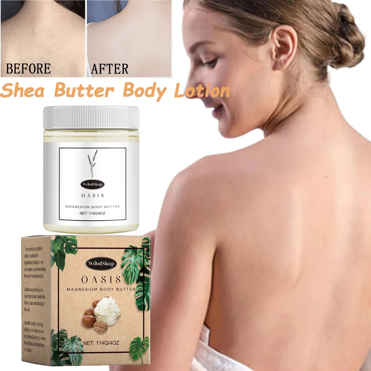 Magnesium Shea Butter Body Lotion – Moisturizing Muscle Soother