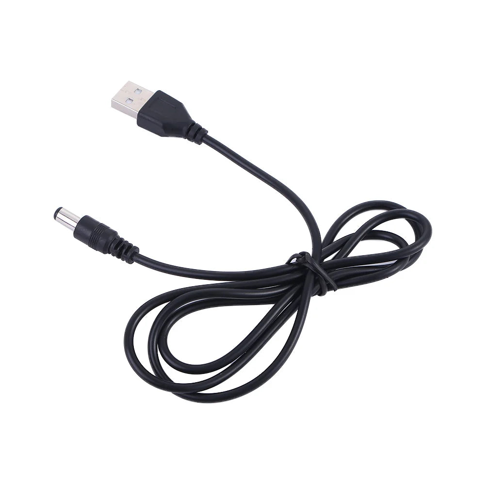 3.5mm Charging Cable USB Cables Adapter Cable Power Boost Line USB to DC 3.5mm Connector Cable 5.5*2.1mm Power Charger Cable Peaceful Pleasures Health and Wellness 1m-2pcs