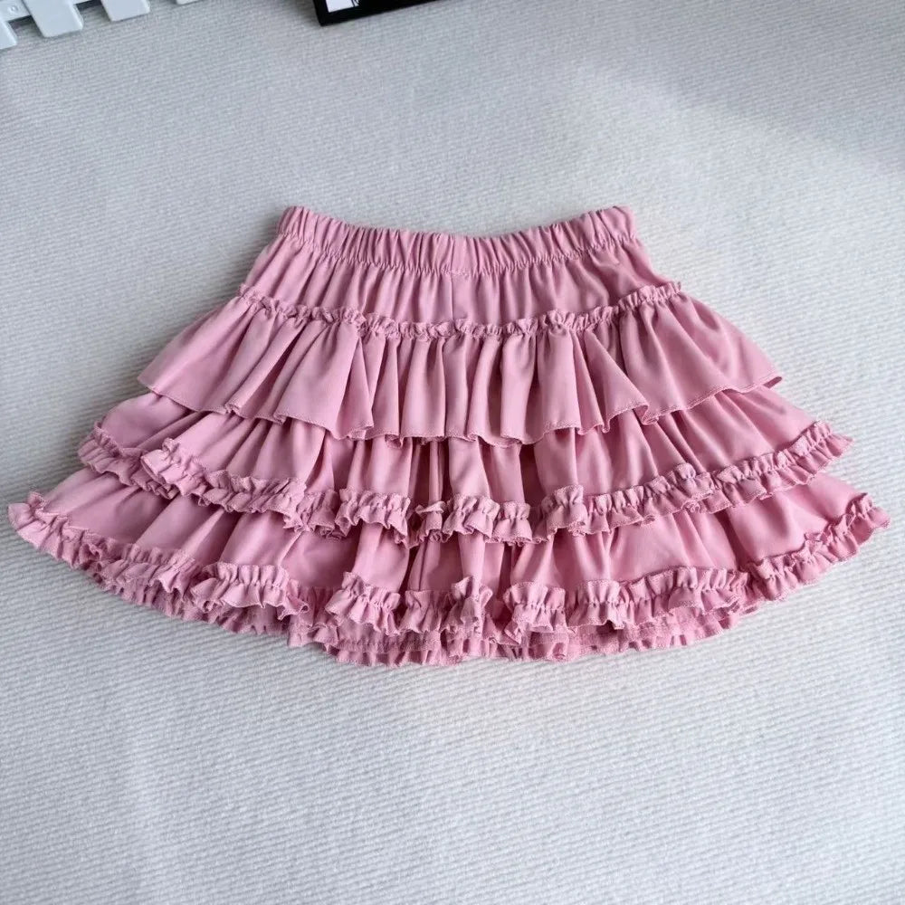 High Waist Pleated Bubble Skirt – Puffy A-Line Mini Skirt