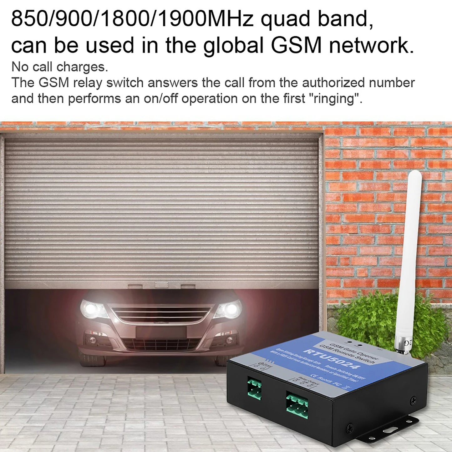 RTU5024 GSM Access Controller | SMS Remote Door Control Switch