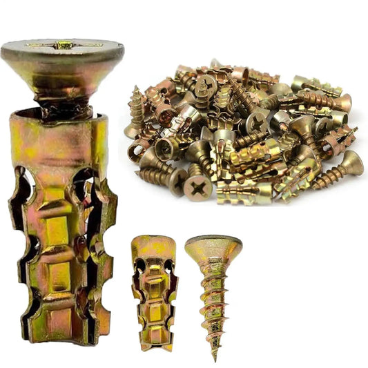 Expansion Thread Repair Inserts – Cabinet Hinge & Drywall Fix 50pc Thread Repair Inserts Peaceful Pleasures Health and Wellness