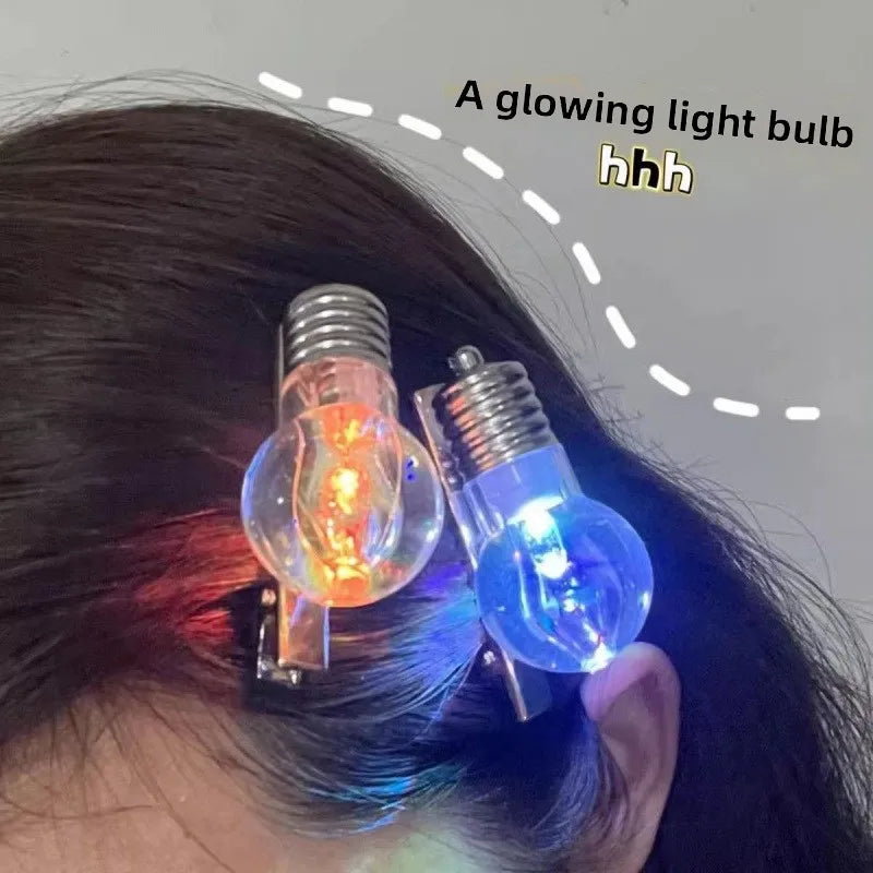 Light Bulb Hair Clip – Sparkling Festival & Concert Edge Clip