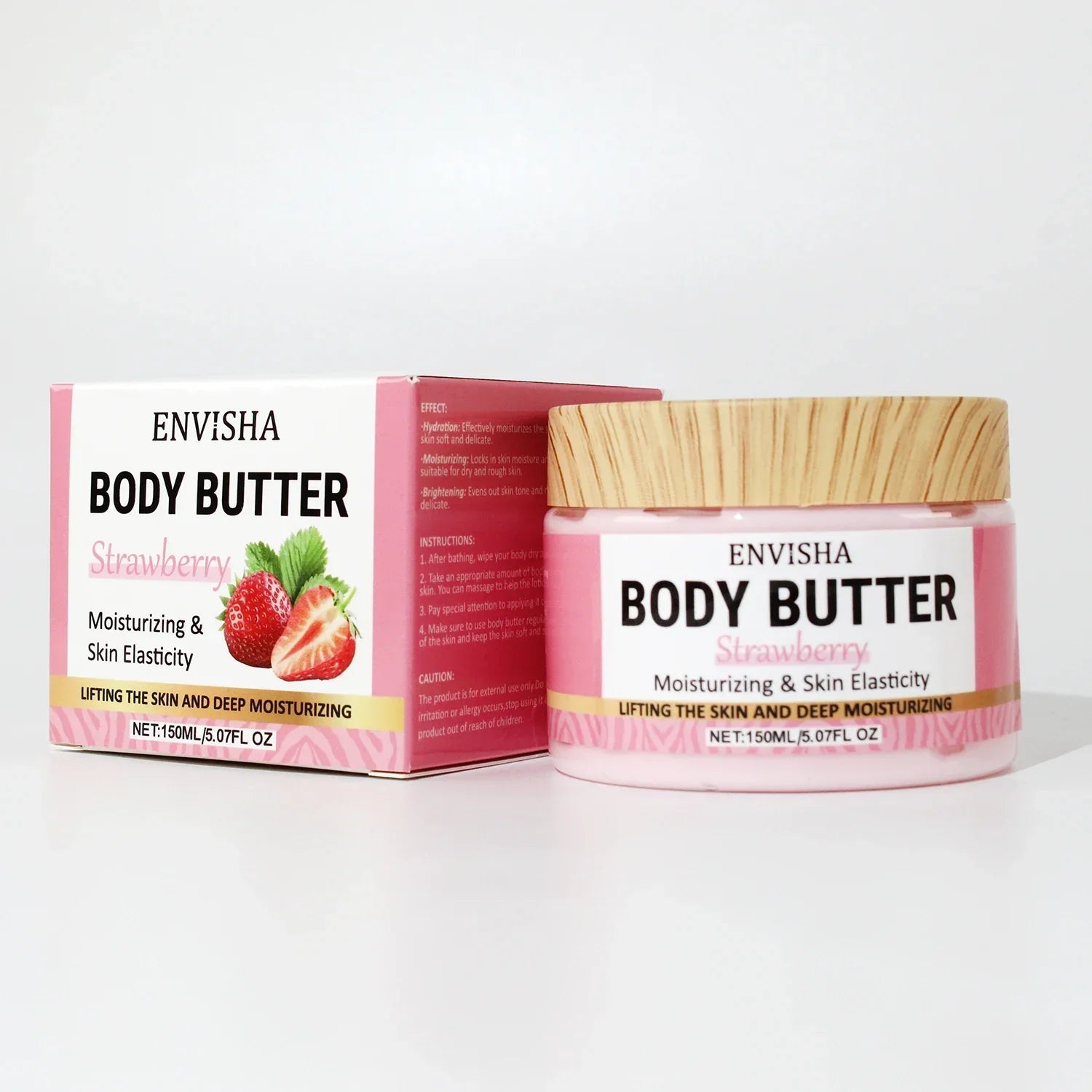Strawberry Body Butter Lotion – Moisturizing & Brightening Cream Peaceful Pleasures Health and Wellness