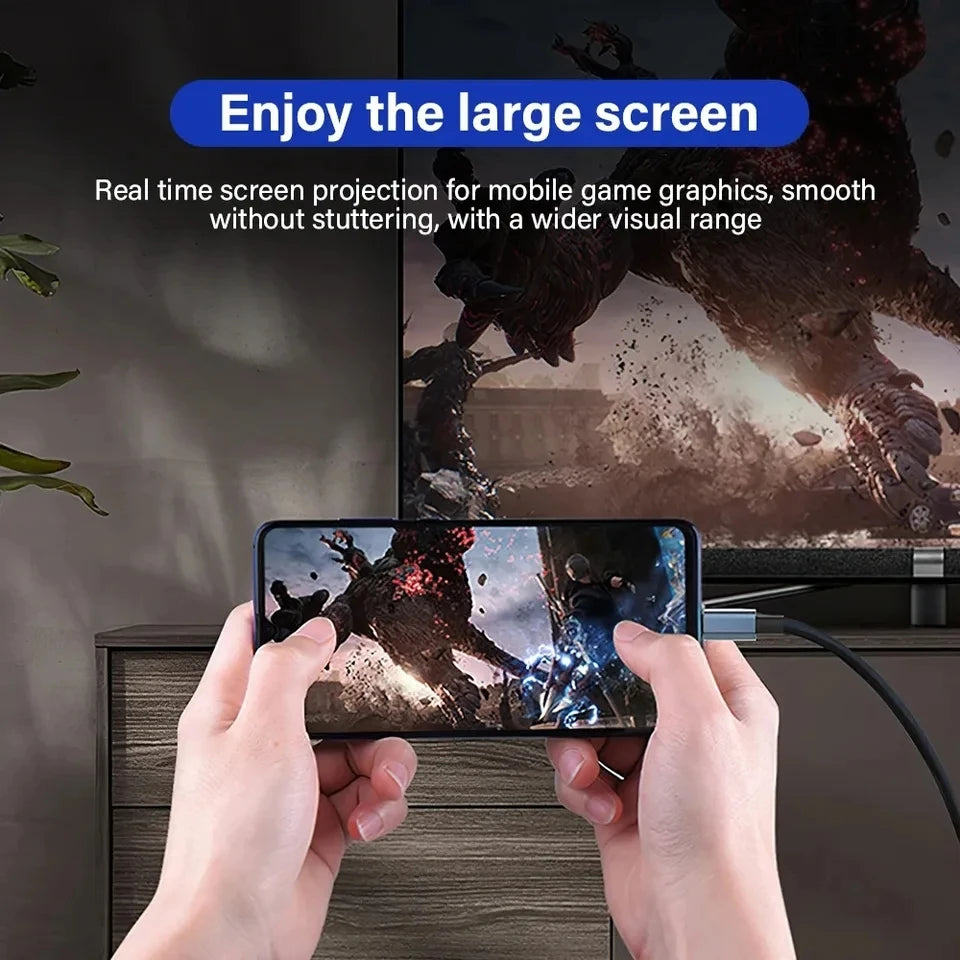USB-C to HDMI 4K@60Hz Cable – MacBook, iPhone 15 & Samsung Peaceful Pleasures Health and Wellness