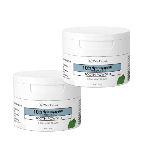 Charcoal & Hyaluronic Acid Tooth Powder | Cool Mint Fresh Breath Tooth Powder Peaceful Pleasures Health and Wellness light green Option 1