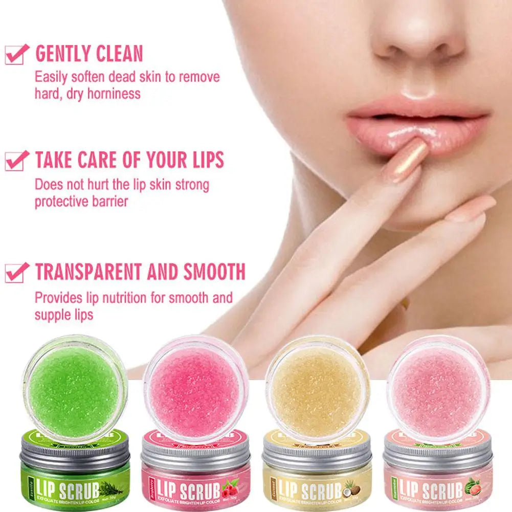 Fruit Flavor Lip Scrub – Exfoliating & Moisturizing Lip Care
