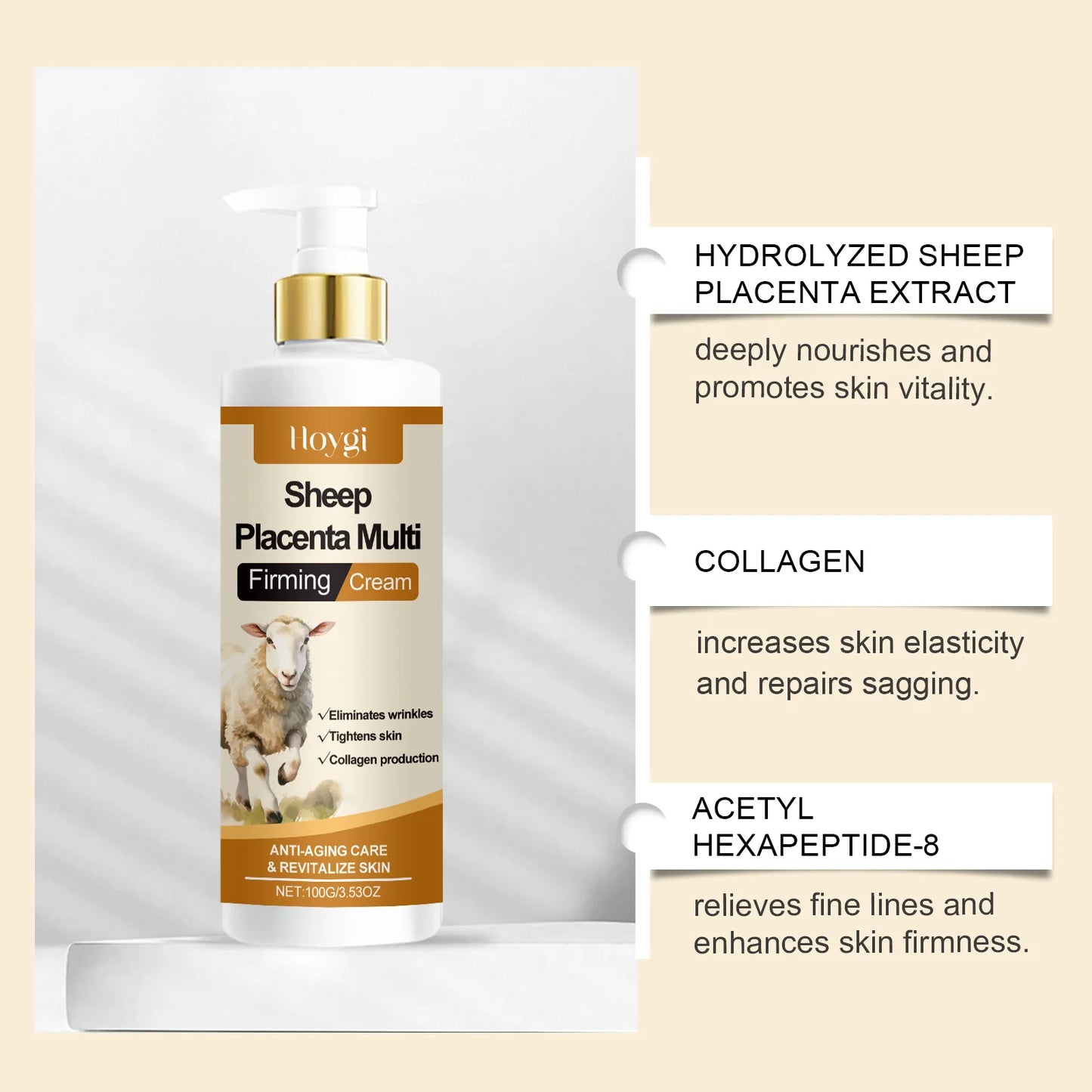 Sheep Placenta Firming Cream with Collagen – Face & Body