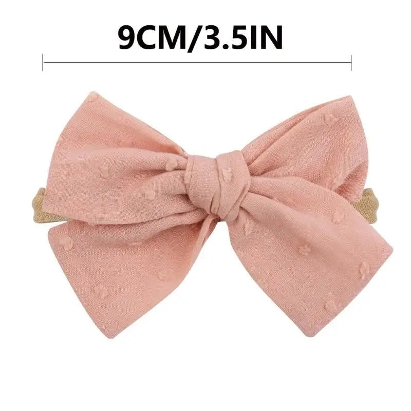 Baby Bowknot Headband | Soft Cotton Photo Prop 0–24 Months