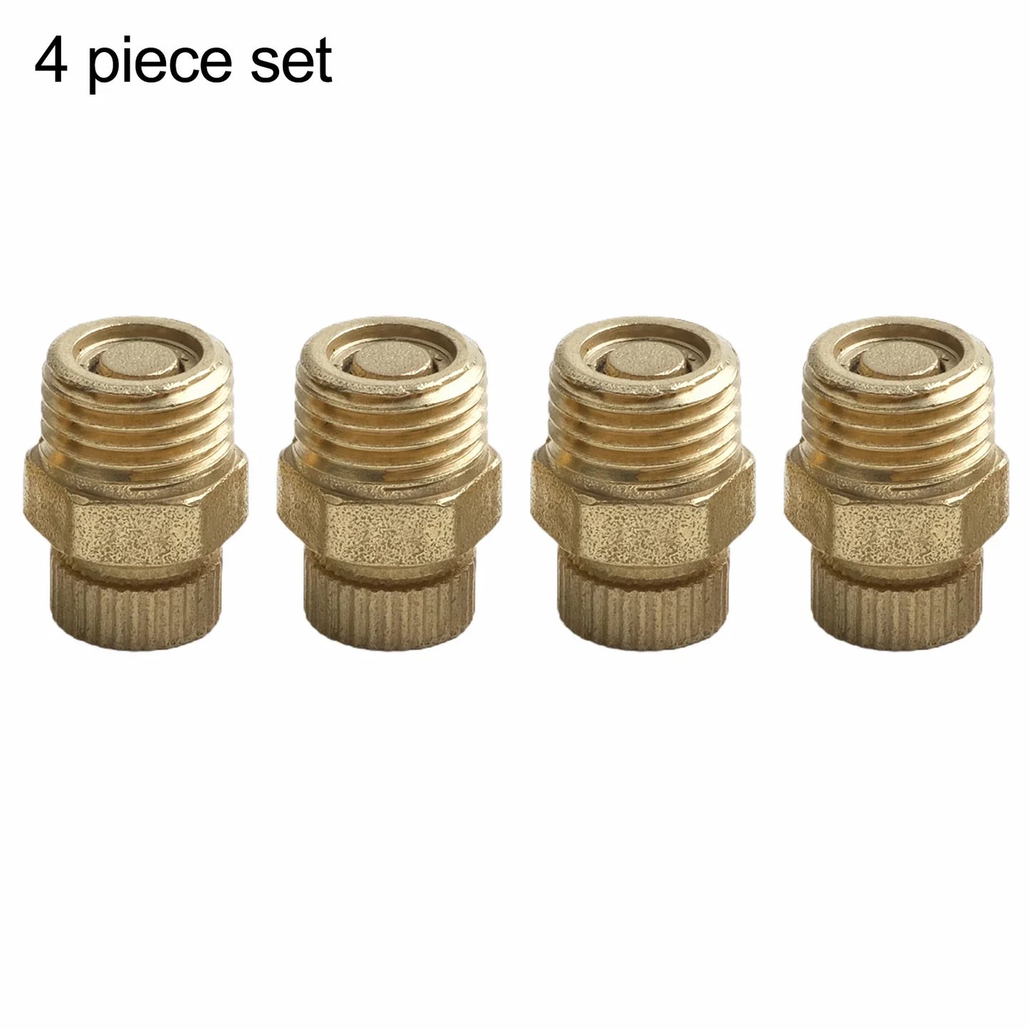 4-Pack Brass Air Compressor Drain Valve Screws – Tank Drain