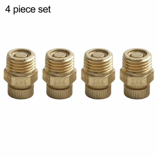 4-Pack Brass Air Compressor Drain Valve Screws – Tank Drain Compressor Drain Valve Oasis Select 4pcs