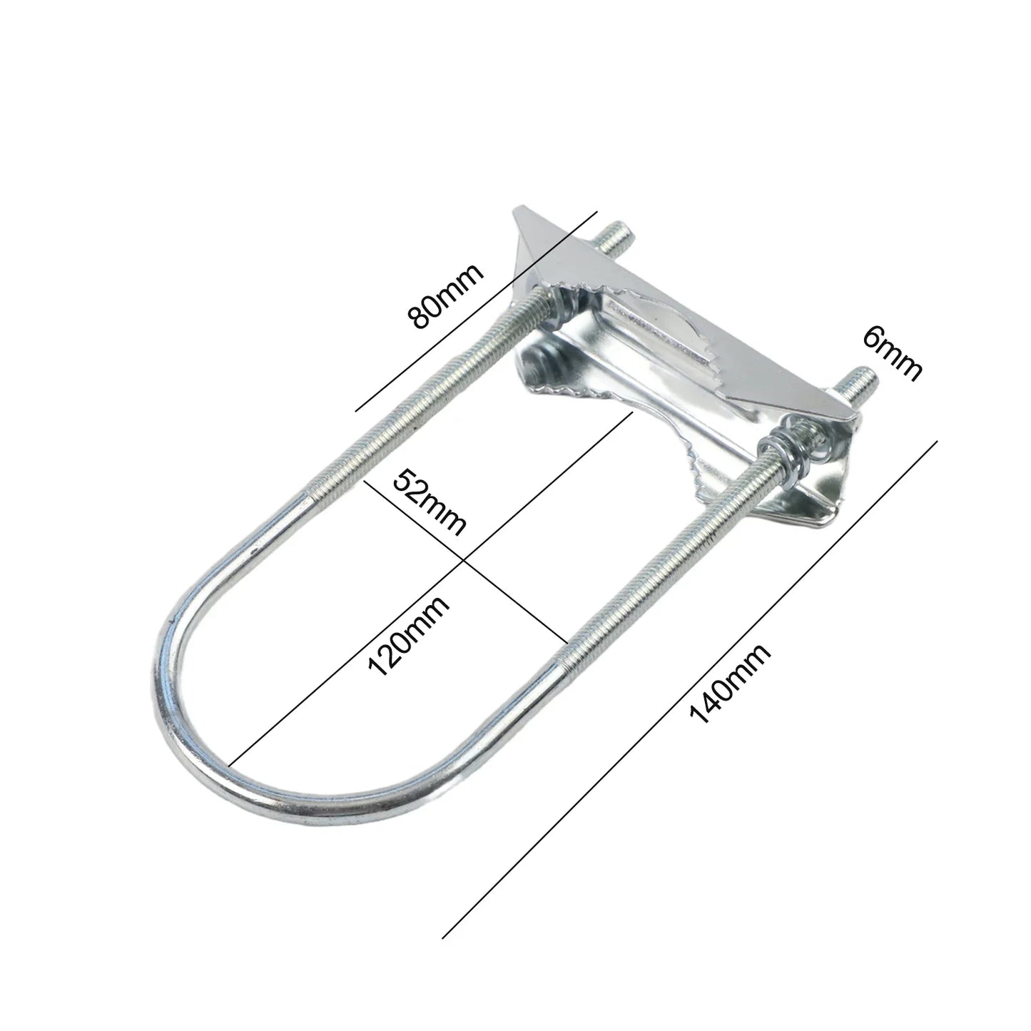 Heavy Duty U-Bolt Mast-to-Mast Antenna Mount Bracket Clamp Kit