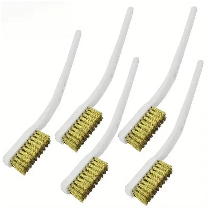 3 Mini Brass Wire Brush Paint Rust Removal Industrial Metal Polishing
