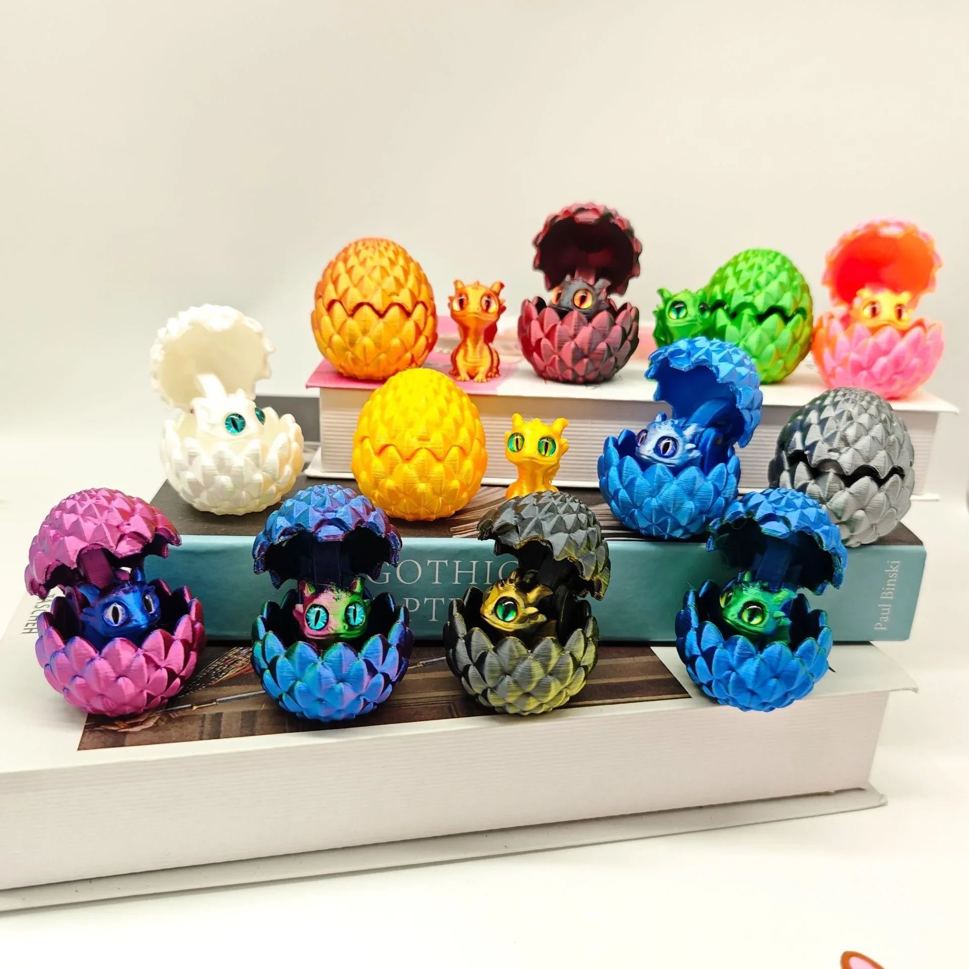 Dragon Egg 3D Printing Huevo De Dragón - Desk Decor Gag Gift Christmas & Birthday Novelty Office Toy & Home Decoration for Home Peaceful Pleasures Health and Wellness