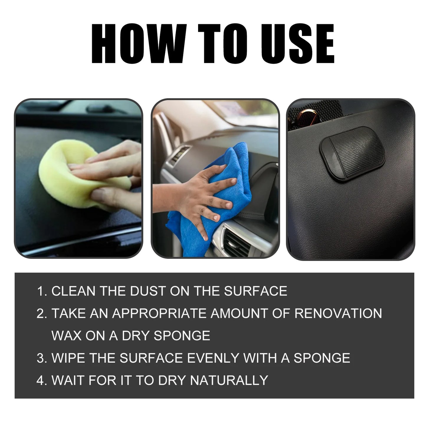 RayHong Car Ceramic Coating Plastic Restorer & Interior Detailer