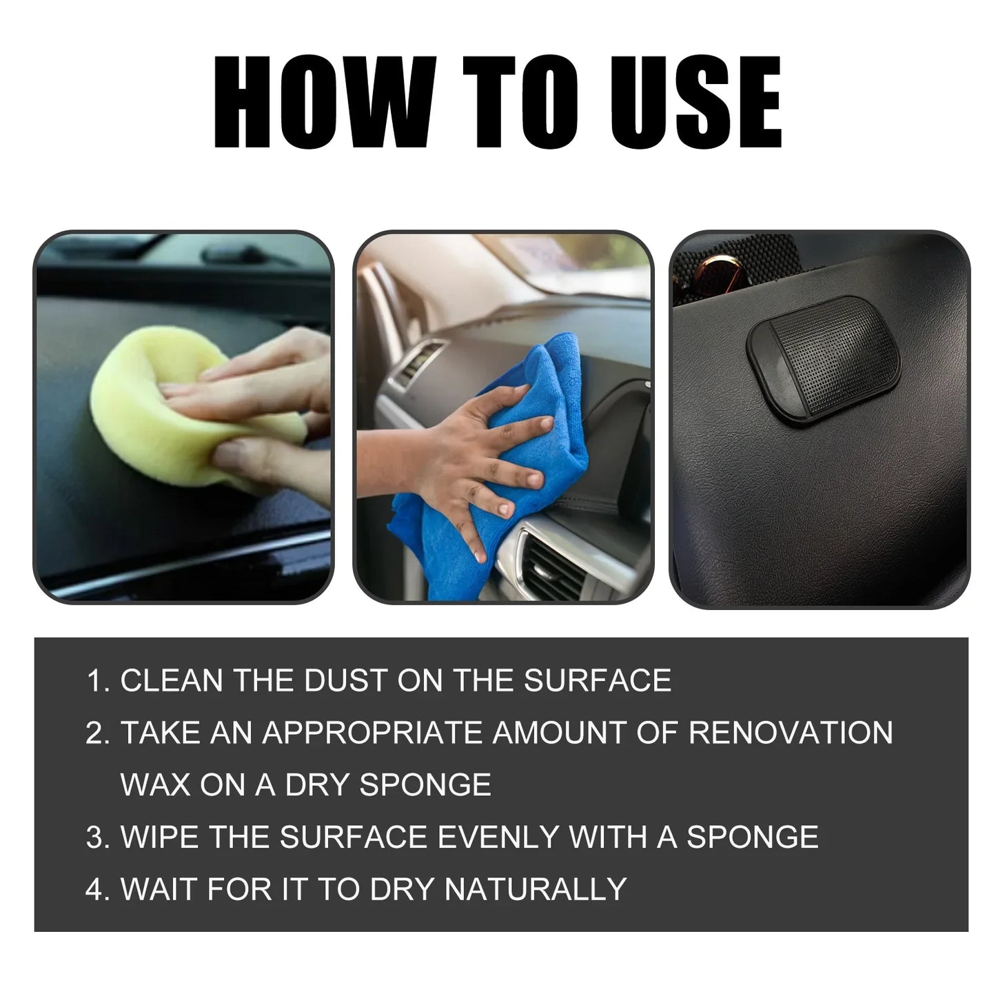 RayHong Car Ceramic Coating Plastic Restorer & Interior Detailer