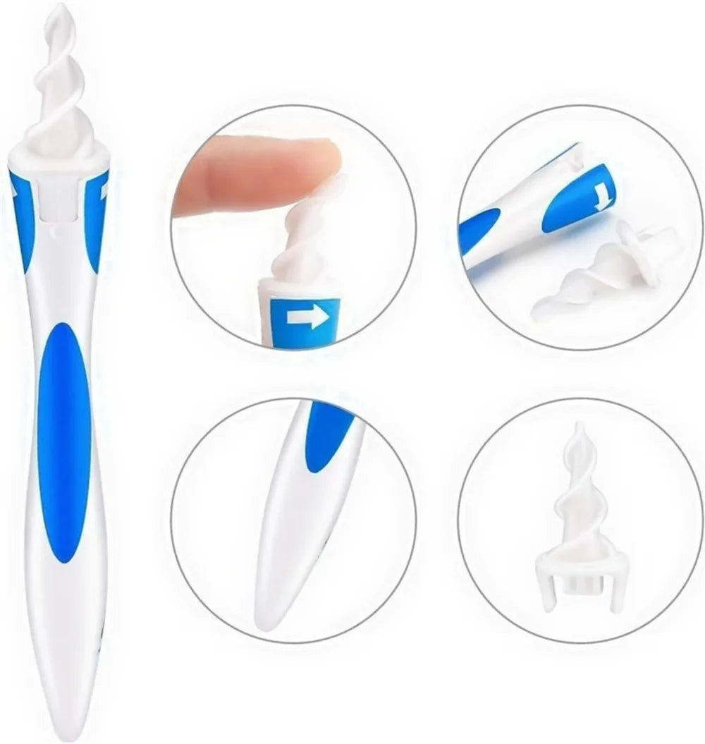 16-Piece Silicone Spiral Ear Wax Removal Set | Adults & Kids