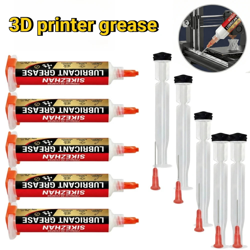 3D Printer White Grease Lubricant Lube for Linear Rails Lead Screws Rods CNC Bearings Reduce Noise Smooth Printing Maintenance Peaceful Pleasures Health and Wellness