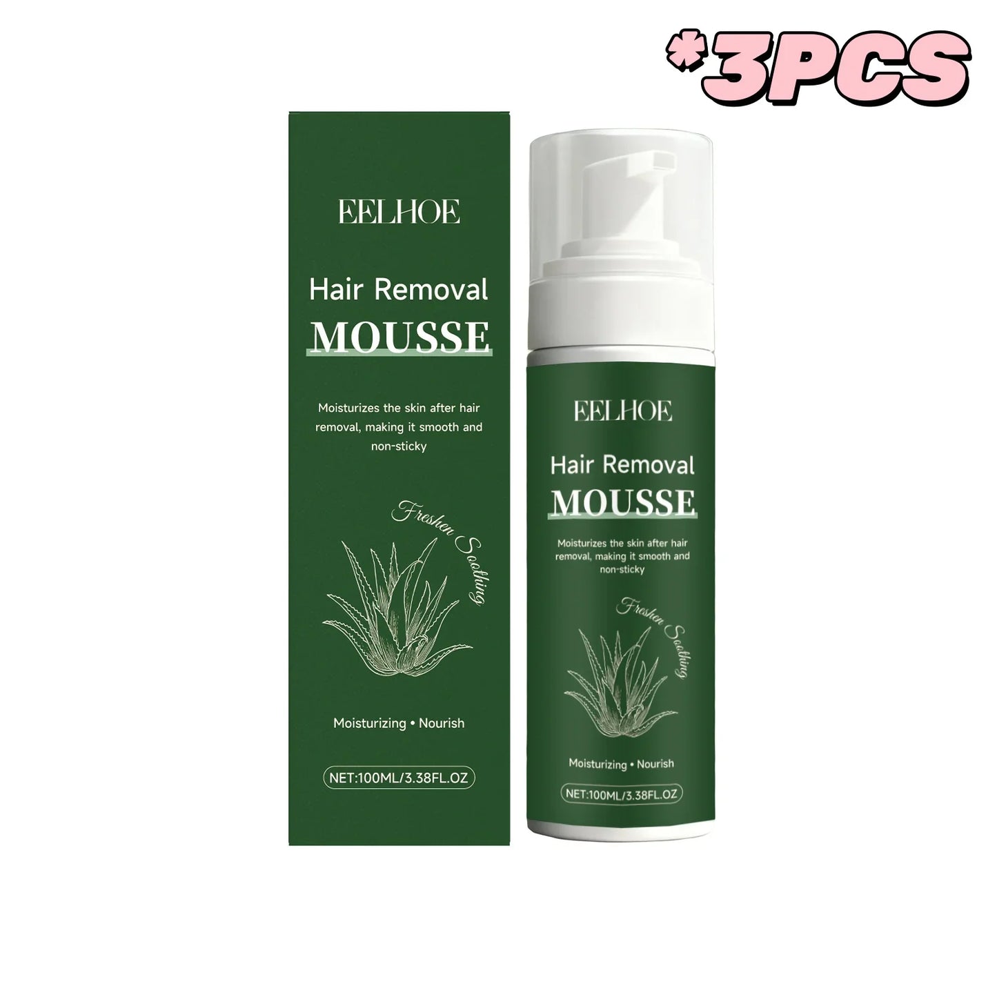 EELHOE Hair Removal Mousse – Fast 5-Min Depilatory Foam 100g