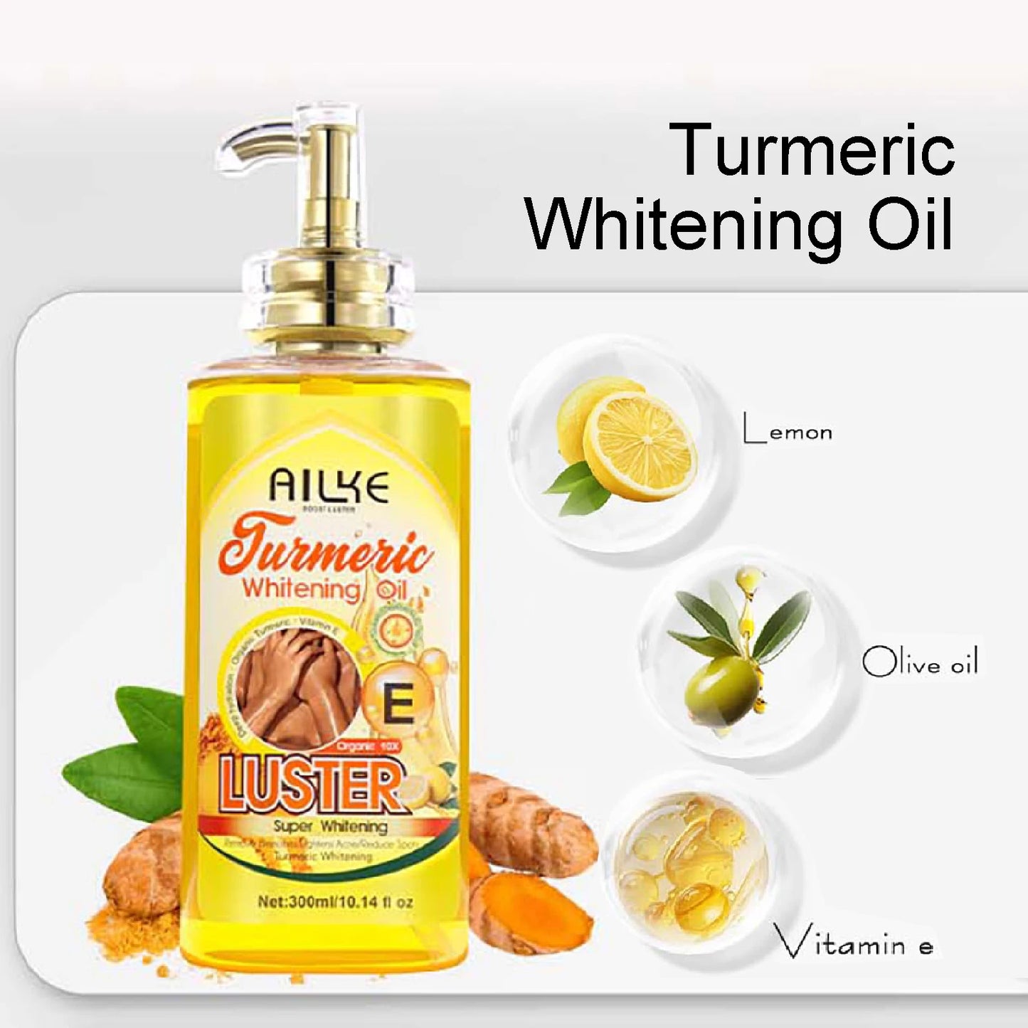 AILKE Brightening Body Oil | Glow, Moisture & Smooth Skin 300ml