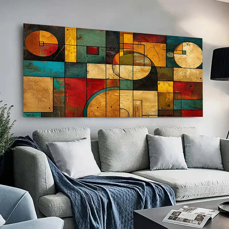 1pc Modern Abstract Frameless Canvas Art Print Deco Poster for Living Room, Bedroom, Dining Room Horizontal Wall Hanging Artwork Peaceful Pleasures Health and Wellness