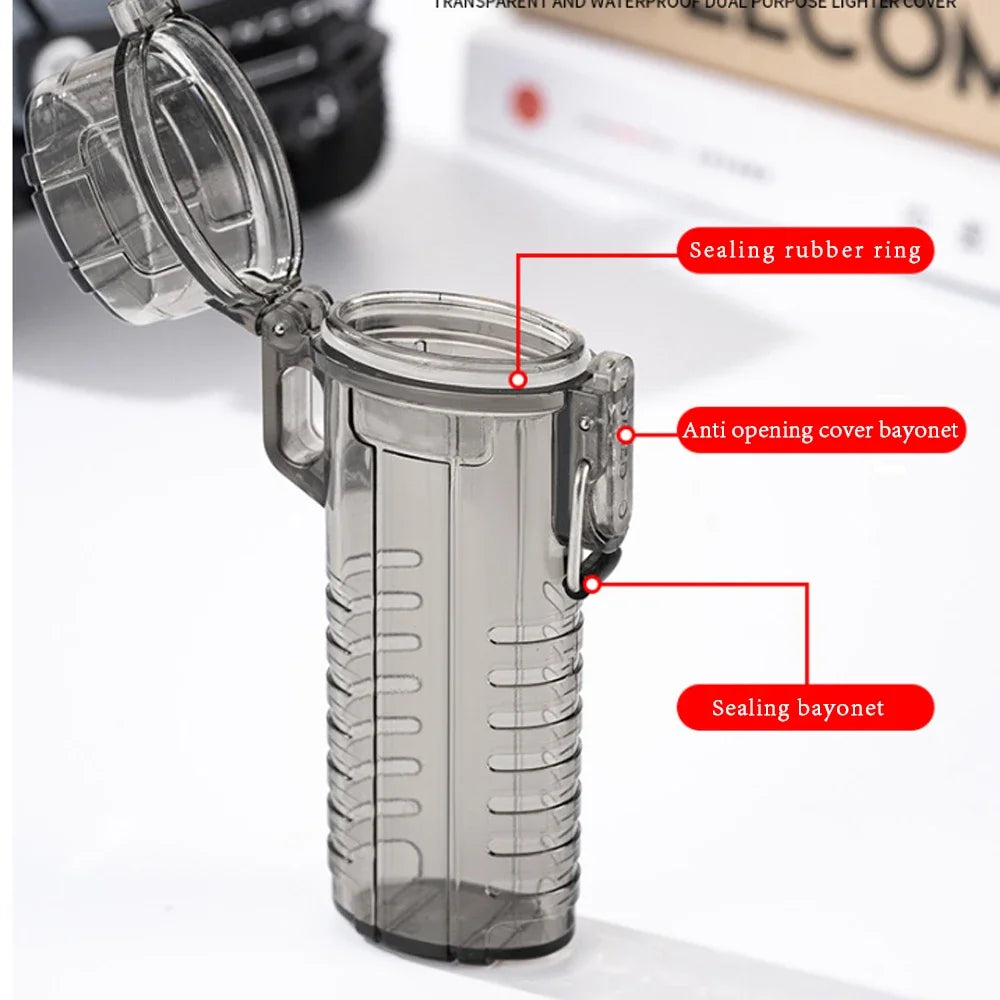 Waterproof Acrylic Lighter Case Sleeve for BIC Classic J6 EDC