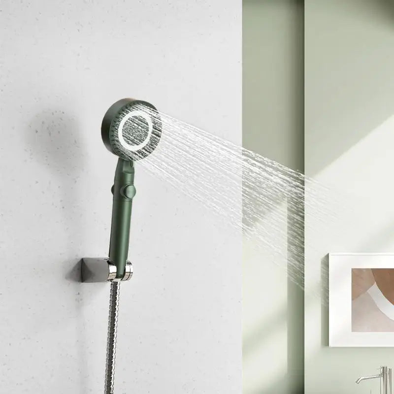 Filtered Handheld Shower Head Adjustable 5-Mode Bathroom Shower Nozzle Multilayer Filtration Bathing Sprayer Hotel Home Bathroom Peaceful Pleasures Health and Wellness