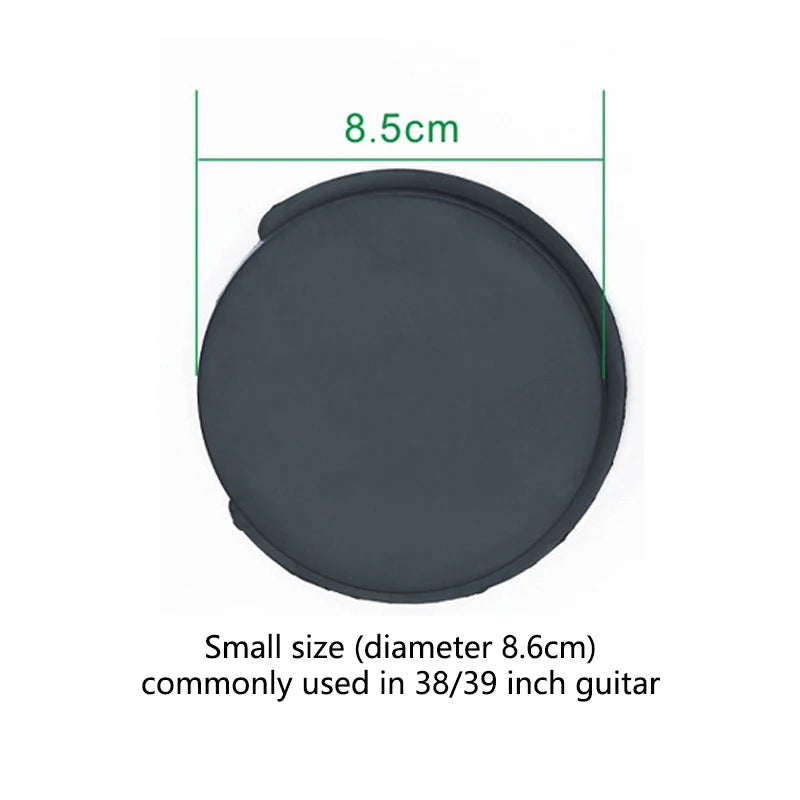 Silicone Guitar Sound Hole Cover | Noise Reduction Plug 2 Sizes Guitar Accessory Peaceful Pleasures Health and Wellness Small-8.6cm