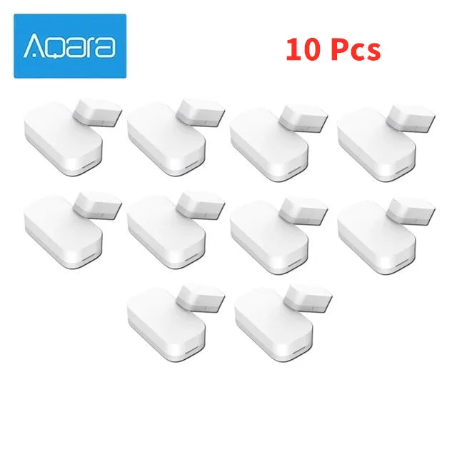 Aqara Door Window Sensor Zigbee MCCGQ11LM Smart Mini Door Sensor Alarm work With MiHome HomeKit APP for Xiaomi Smart Home Peaceful Pleasures Health and Wellness Aqara Door 10Pcs