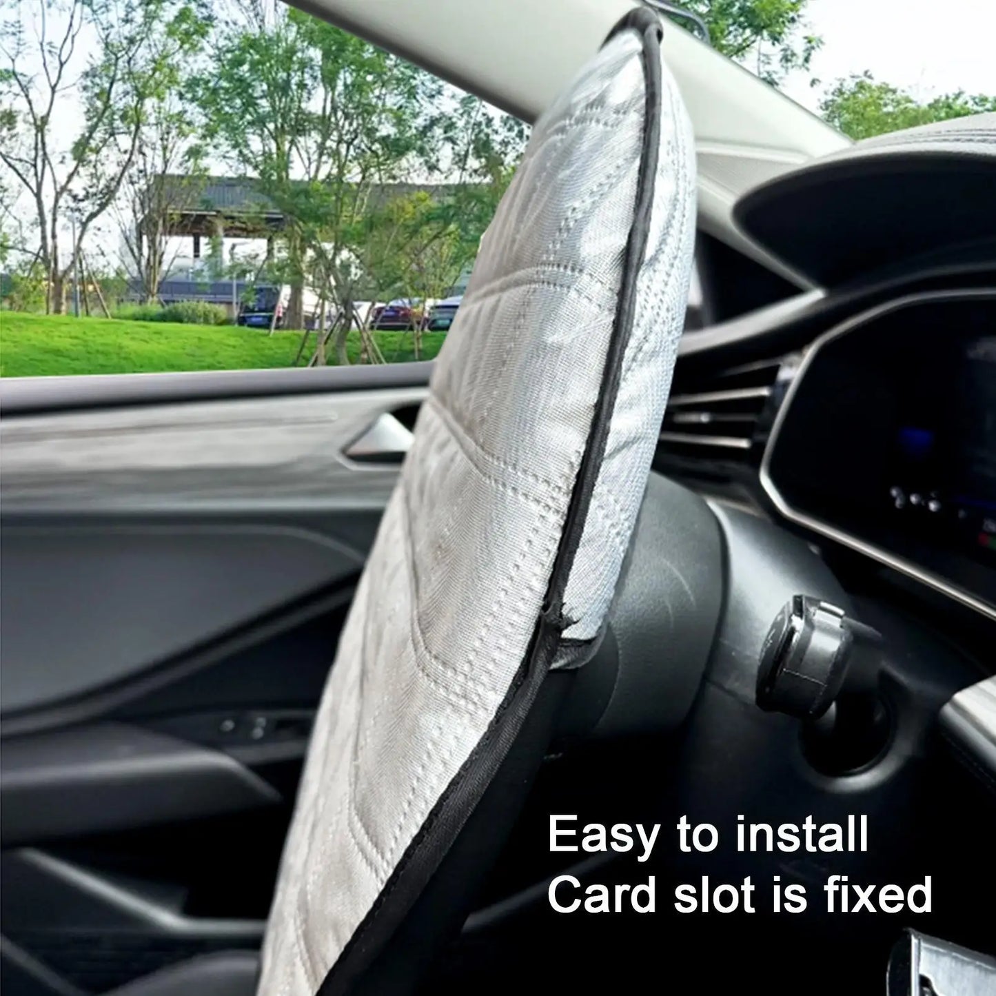 Car Steering Wheel Sun Shade Cover – UV & Heat Block