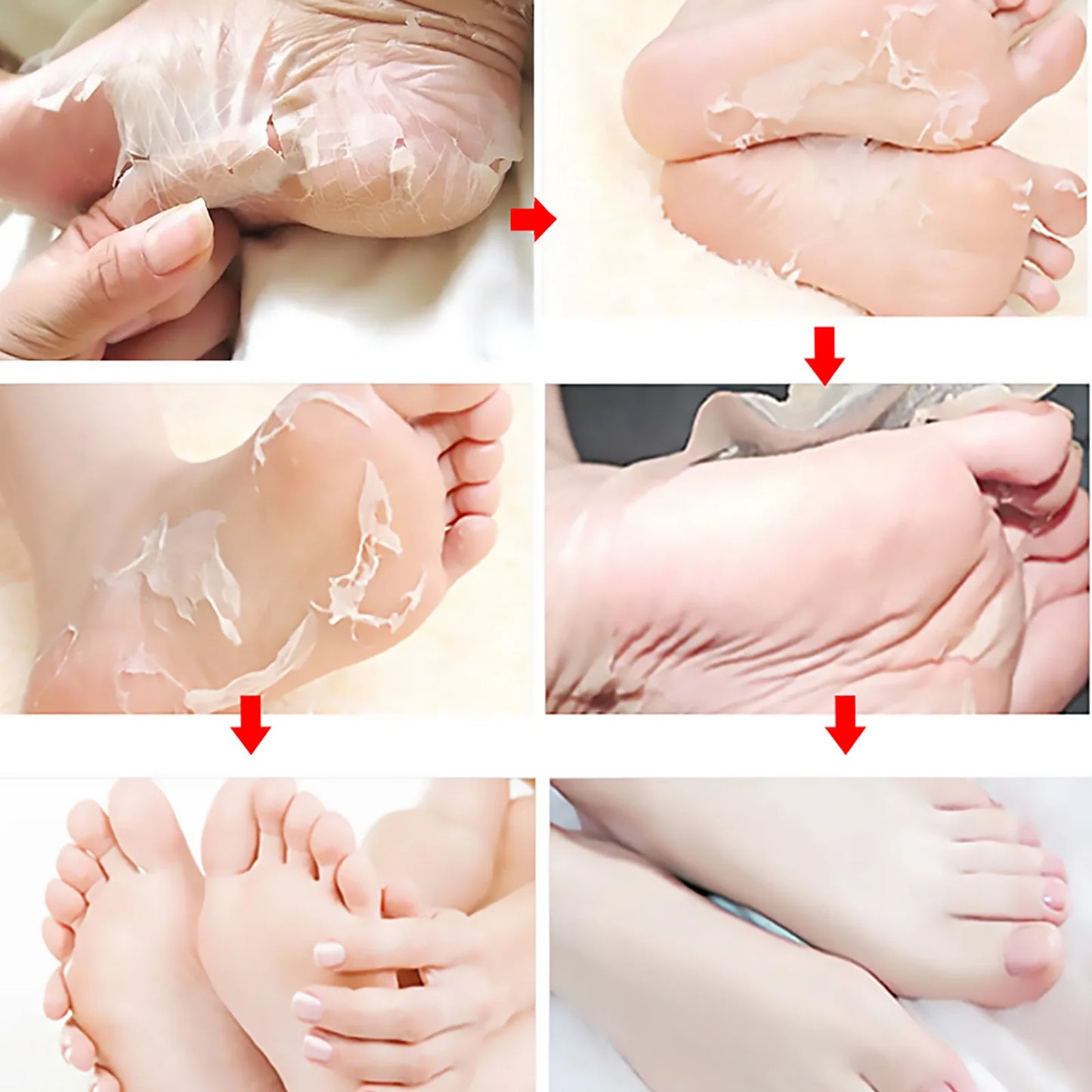 Exfoliating Feet Mask Sock Exfoliation Scrub for Feet Mask Remove Dead Skin Moisturizing Pedicure Anti Crack Foot Patch Spa 5PCS Peaceful Pleasures Health and Wellness