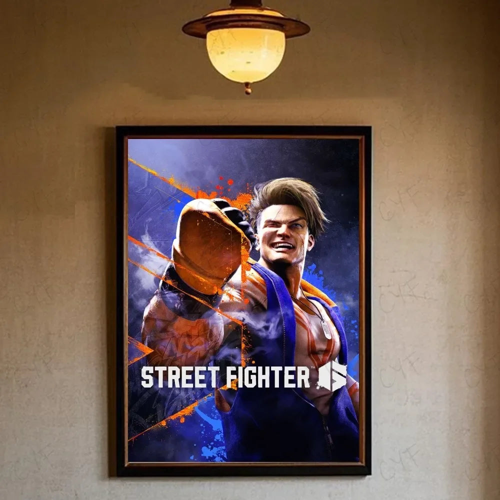 Game Street Fighter Poster Aesthetic Canvas Painting Prints Wall Art Picture for Bedroom Home Decor Peaceful Pleasures Health and Wellness