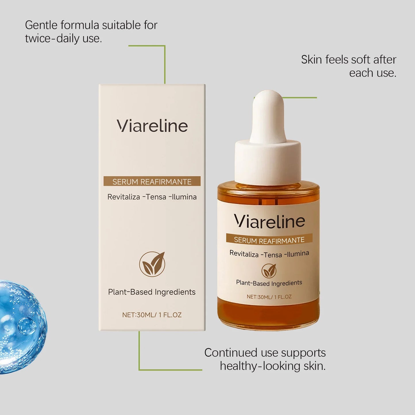 Viareline Firming Face Serum – Anti-Aging, Brightening 30ml